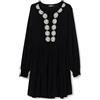 Desigual Abito da Donna a Maniche Lunghe NAN, Nero, XL