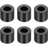PATIKIL M6 Distanziali in Alluminio, 6pz Distanziali Metallici in Alluminio 6,2mm ID x 12mm OD x 10mm L Distanziatore a Vite Alluminio Rotondo per Viti 1/4 o M6, Nero