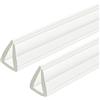 QUARKZMAN 2 Pezzi Profilo di Protezione a U, Lunghezza 4.9ft, Guarnizione in Gomma per Bordi, Adatta per Spessore di 6-7mm, (19/32 L x 25/64 A) Trasparente