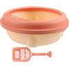 PRETYZOOM 1set Lettiera per Gatti Semi-Chiusa con Sides Scatola per Toilette per Gatti con Paletta Design Pratico per Casa e Ufficio Piccola