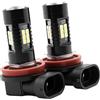 Nslumo H11 - Lampadine a LED di ricambio per fari fendinebbia 2009-2017 Polo MK5 Gti Hatch 6R 6C 61 Led luci di guida 1200LM 6000K 3030SMD H8 H9 H11 LED fendinebbia