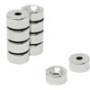 first4magnets, F317N-2, F317N -2 15 diametro di spessore x 7,5 mm e 4,2 millimetri al neodimio testa svasata magnetica con 5,7 kg forza di tenuta (2 pezzi)