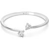 SWAROVSKI BRACCIALE RIGIDO MESMERA, CUORE PLACCATO RODIO, M - 16 CM
