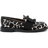 FRAU MOCASINI CAROL HORSY ANIMALIER BIANCO NERO CON ACCESSORIO