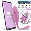 InToYou App Series Vibrating & Rotating Egg with Beads & App Purple