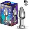 AfterDark Dimpor Metal Vibrating Anal Plug Size M