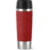 Emsa 515617 Travel Mug Grande Bicchiere Termico con Chiusura Quick Press, Acciaio, Rossa, 0,5 l