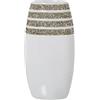 Alexandra House Living Vaso Bianco Ceramica 11 x 15 x 28 cm 16 x 9 x 30 cm
