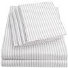 Sweet Home Collection Set di lenzuola per letto matrimoniale, 6 pezzi, collezione Supreme Collection, in microfibra spazzolata fine, con tasca profonda, 2 federe extra, ottimo rapporto qualità/prezzo, colore: bianco