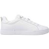 Tommy Hilfiger Donna Sneakers Court Chique in Pelle, Bianco (White), 36