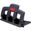 Rapid SP34 Rapid Supreme Press Less - Perforatore a 4 fori con impugnatura ergonomica, Perfora fino a 30 fogli, Riduce lo sforzo di perforazione, Nero, 24845701