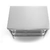Alpes 100C-CONTENIMENTO-1 LIBERI IN CUCINA, Elemento Contenimento, mobile cucina, acciaio inox, larg. 100cm, prof. 65cm, alt. 90/95cm, 2 ripiani estraibili 90cm