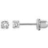 SANICO Srl Orecchini 592 Zircone Medio 3mm Titanio Inverness 1 Paio