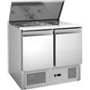 FORCAR-COLD G-S900-FC Saladette inox AISI201 a refrigerazione statica, 2 porte