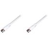 LINK - DIGITUS Cavo satellitare bianco tipo F M/M 5 mt - E84625