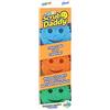 Scrub Daddy Colors Spugna Piatti Lavabile, Spugne Cucina e Bagno, Spugnette Lavapiatti Non Graffia con Design Morbido e Compatto FlexTexture, Lavabile in Lavastoviglie, 3 Pz Multicolore