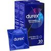 Durex Settebello Extra Sicuro (56 mm), Forma serbatoio Easy-on, 2 confezioni, 20 Profilattici Spessi, vestibilità Regular