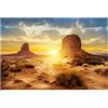 Zerodis Poster di Sfondo Acquario, Poster di Sfondo di Acquario in Carta Adesiva in PVC Stile Sole e Deserto(76 * 30cm)
