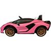 Pilots Kids Lamborghini Sian Macchina Elettrica per Bambini a Batteria Luci Auto Macchinina