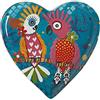 Maxwell & Williams Love Hearts Piattino da Dessert a Cuore in Porcellana, Motivo "Ciarlio", Confezione Regalo, Colore Verde Acqua, 15,5 cm