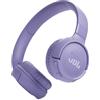 JBL Tune 520BT Cuffie On-Ear Bluetooth Wireless, Pieghevoli e Leggere, Microfono e Comandi su Padiglione con Voice Aware, JBL Pure Bass, Connessione Multipoint, fino a 57 ore di Autonomia, Viola