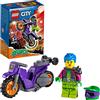 LEGO 60296 City Stuntz Stunt Bike da Impennata, Moto Giocattolo con Funzione "Carica e Vai", Giochi per Bambini dai 5 Anni