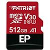 Patriot memory PEF512GEP31MCX 512 GB EP V30 A1 per micro SD card SDXC per telefoni e tablet Android/4 K Video recording