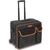 BETA - Trolley Portautensili in Tessuto Tecnico Vuoto con Manico Telescopico e Pannelli Portautensili Removibili, Valigia Porta Attrezzi con Tasche Multiple per Elettricisti, 470x280x380 mm, C8 2108