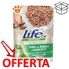 Life Cat Natural Tonno con Vongole e Gamberetti - Bustina Da 70 Gr - CONFEZIONE RISPARMIO