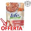 Life Cat Natural Salmone - Bustina Da 70 Gr - CONFEZIONE RISPARMIO