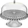 Guzzini - Tiffany, Alzata con Campana Piccola, Tortiera con Coperchio - Grigio Cielo, Ø 30 x h27 cm - 19940192