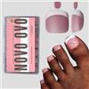 NOVO OVO Unghie per piedi da incollare, unghie artificiali, punta per unghie finte, gel morbido full cover toenail tips set, unghie per piedi x 15 misure, 360 pezzi