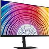 Samsung Monitor HRM S60UA (S27A600), Flat, 27, 2560x1440 (WQHD 2K), HDR10, IPS, Bezeless, 75 Hz, 5 ms