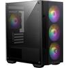 MSI MAG FORGE M100A - Computer case Micro Tower, Nero transparente