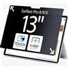 StarTech Filtro privacy per Surface Pro 8/9/X/11 da 13, verticale/orizzontale, Touch, visione a +/-30°; antiriflesso
