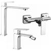 Parama Set miscelatori: lavabo alto bidet senza scarico ed esterno doccia cromato | Ingrid