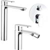 Parama Set miscelatori: lavabo alto bidet senza scarico e incasso doccia c/deviatore cromato | Kerry