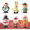 QUOHE Giocattoli a Carica Manuale Natalizi, 6 Pezzi Personaggi a Molla Riempimento del Calendario dell'avvento Calze Natale Feste Regali, Natalizia Giocattolo per Carica Regalo per Neonati Bambini Adulti