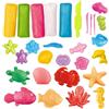 GmwyCzV 21 Pezzi Plastilina Giocattoli per Bambini, Mondo Sottomarino Plastilina, Plastilina Accessori per Impastare, Kit Argilla Plastilina Colorata, Giochi Creativi per Bambini e Bambine 3 4 5 Anni