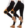 CheChury Leggins Sportivi Donna Leggings Fitness Opaco Vita Alta Leggings Felpati Leggins Donna Push up Leggings Pantaloni Palestra Donna Elastici Morbidi per Yoga Fitness Corsa
