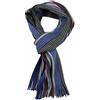 Rotfuchs Sciarpa lavorata a maglia Sciarpa da uomo Red Fox® Unisex Lana A righe Multicolore (Blu grigio)