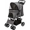 Trixie Passeggino cani e gatti cm47×100×80h fino a 15 kg grigio
