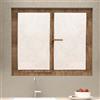 Soleil d'ocre, Coppia di tendine a vetro 60x90 cm CELIA bianco
