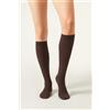 Calzedonia Calze Lunghe A Costine Con Cashmere Marrone