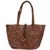 Emila Borsa donna marrone traforata shopping bag a spalla capiente con borsello tracolla shopper giornaliera tutti i giorni da lavoro ufficio viaggio primaverile estiva Marrone