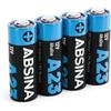 ABSINA 4x Batteria 23A 12V per Apriporta Garage e molto altro - Batterie 23A 12V a prova di perdite e di lunga durata - Pile 23A 12V, Batteria 12V 23A, pile A23, A23 batteria