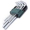 SATA ST09107ASJ - Set di chiavi esagonali metriche con braccio lungo, 1,5 mm - 10 mm, con struttura in acciaio legato e contenitore