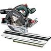 Metabo Set KS 18 LTX 57 - Sega circolare manuale a batteria, 18 V, metaBOX 340, con guida a scatto KFS 44-691195000