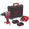 Milwaukee M18 CBLPD-202C - TRAPANO AVVITATORE COMPACT BRUSHLESS CON PERCUSSIONE M18 - 2 BATTERIE DA 2 AH - MILWAUKEE