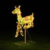 BAKAJI Renna Luminosa Natalizia Addobbo per Esterno Cervo Led Luce Calda 58 x 59 cm